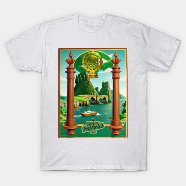 Emerald Echoes: Celebrating the Spirit of St. Patrick's Day T-Shirt by benzshope